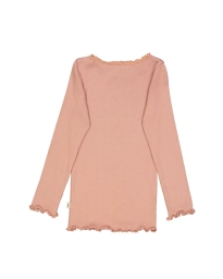 Wheat - LANGÆRMET BLONDE RIB T-SHIRT ROSE