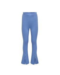 Only Kids - KOGNULAN FLARED SLIT LEGGINGS BLÅ
