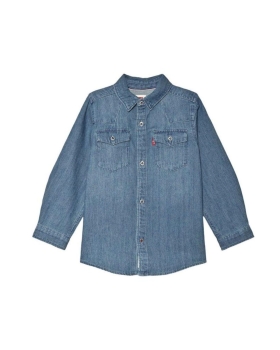 Levis KIDS - DENIM SKJORTE BLÅ