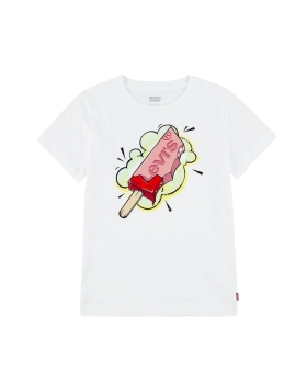 Levis KIDS - T-SHIRT HVID PRINT