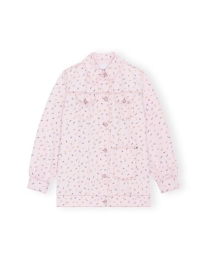 Ganni - FLOWER PRINT DENIMJACKET