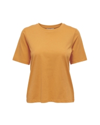 Only - BASIC T-SHIRT ORANGE