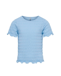 Only Kids - CELINA SMOCK T-SHIRT BLÅ