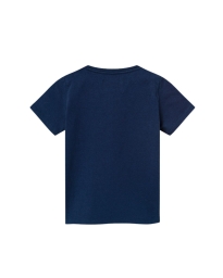 Wood Wood KIDS - OLA LOGO T-SHIRT NAVY