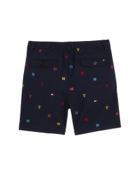 Tommy Hilfiger Kids  - BRODERET CHINO SHORTS NAVY