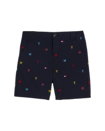 Tommy Hilfiger Kids  - BRODERET CHINO SHORTS NAVY