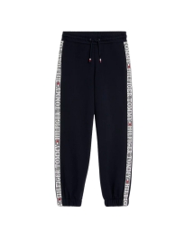 Tommy Hilfiger Kids  - LOGO SWEATPANTS NAVY