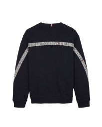 Tommy Hilfiger Kids  - LOGO SWEATSHIRT NAVY