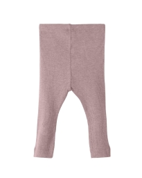 Name It - RIBSTRIKKEDE LEGGINGS MAUVE