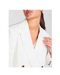 Pieces - KYZA DOBBELTTRADET BLAZER HVID