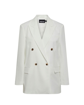 Pieces - KYZA DOBBELTTRADET BLAZER HVID