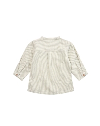 Petit by Sofie Schnoor - STRIBET BOMULDS SKJORTE GRØN