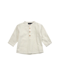 Petit by Sofie Schnoor - STRIBET BOMULDS SKJORTE GRØN