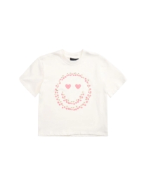 Petit by Sofie Schnoor - T-SHIRT MED SMILEY PRINT HVID