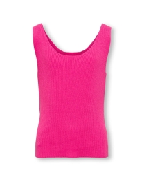 Only Kids - HANNA RIBSTRIKKET TOP PINK