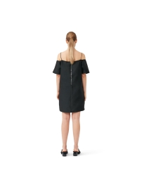 Ganni - TAFFETA MINIKJOLE SORT