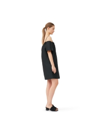 Ganni - TAFFETA MINIKJOLE SORT