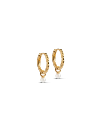 Enamel - BELLE PEARL HOOPS