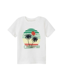 Name It - CALIFORNIA T-SHIRT HVID