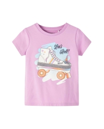 Name It - RULLESKØJTE T-SHIRT PINK