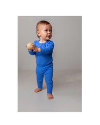 Marmar - RIBSTRIKKEDE LEGGINGS BLÅ