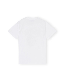 Ganni - PEACH T-SHIRT HVID
