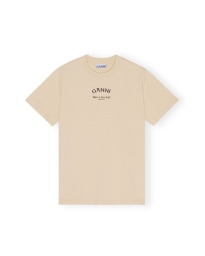 Ganni - NICE DAY T-SHIRT BEIGE