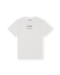 Ganni - NICE DAY T-SHIRT HVID