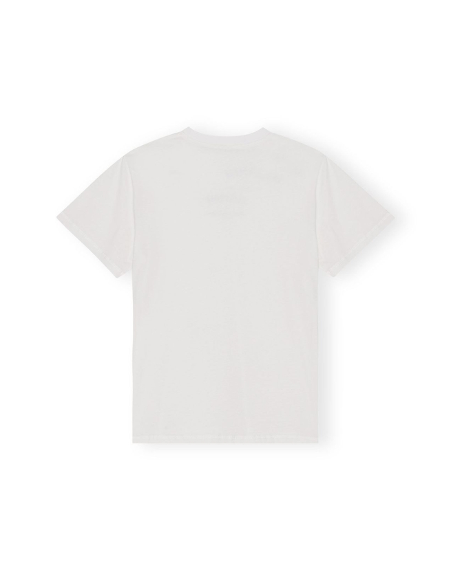 Ganni - NICE DAY T-SHIRT HVID