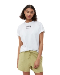 Ganni - NICE DAY T-SHIRT HVID