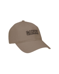 Ganni - LOGO KASKET BRUN
