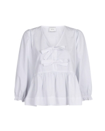 Neo Noir - BELLA SOLID BLUSE HVID