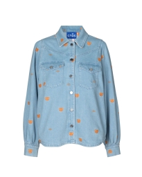 CRAS - PATTI BRODERET DENIM SKJORTE
