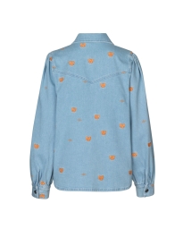 CRAS - PATTI BRODERET DENIM SKJORTE