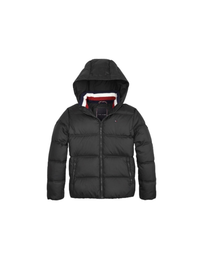 Inde indenlandske uklar ESSENTIAL REMOVABLE HOOD DOWN JACKET - Tommy Hilfiger Kids - Køb til børn