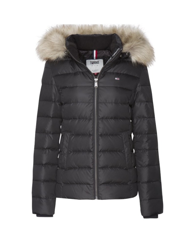 ESSENTIAL HOODED DOWN JACKET - Tommy Hilfiger Denim til kvinder