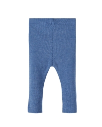 Name It - BASIS RIBSTRIKKET LEGGINGS BLÅ
