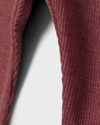 Name It - BASIS RIBSTRIKKET LEGGINGS RUST RØD