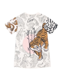 Kenzo Kids - TIGER PRINT KJOLE HVID