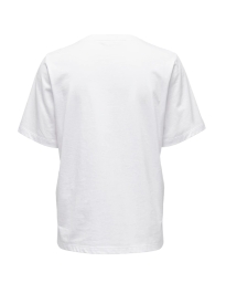 Only - BASIS ENSFARVET T-SHIRT HVID