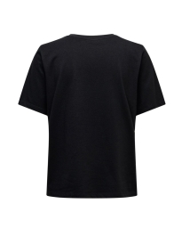 Only - BASIS ENSFARVET T-SHIRT SORT