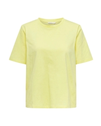 Only - BASIS ENSFARVET T-SHIRT GUL