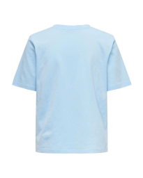 Only - BASIS ENSFARVET T-SHIRT LYSEBLÅ