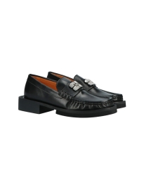 Ganni - RHINSTENS LOAFERS SORT