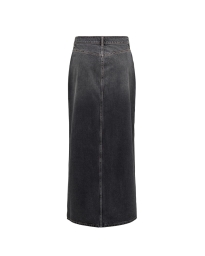 Only - CILLA LANG DENIM NEDERDEL SORT