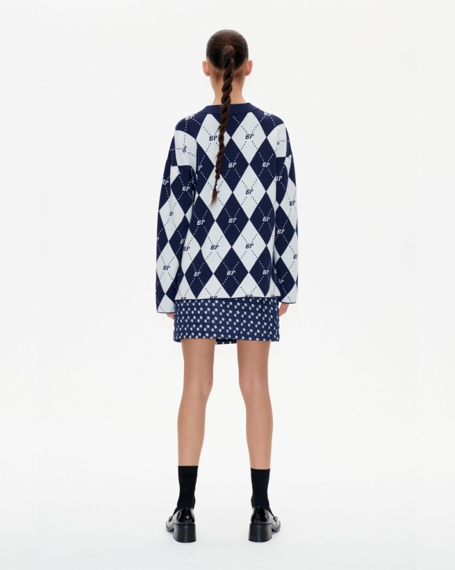 Baum und Pferdgarten - CHARVI LOGO PULLOVER BLÅ