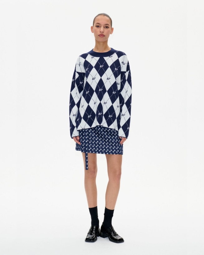 Baum und Pferdgarten - CHARVI LOGO PULLOVER BLÅ