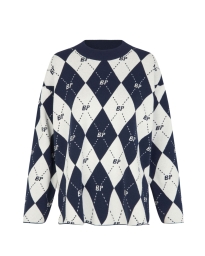 Baum und Pferdgarten - CHARVI LOGO PULLOVER BLÅ