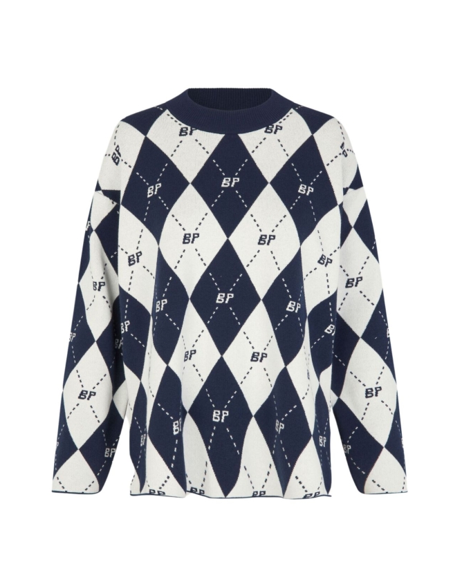 Baum und Pferdgarten - CHARVI LOGO PULLOVER BLÅ