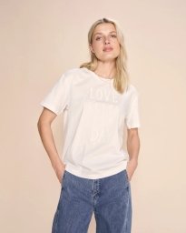 Mos Mosh - ASA T-SHIRT HVID
